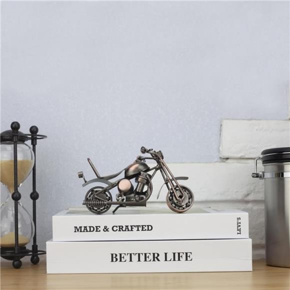 Motorcycle Gifts for Men, Harley Davidson, Vintage Metal Motorcycle - Picture 4 of 7